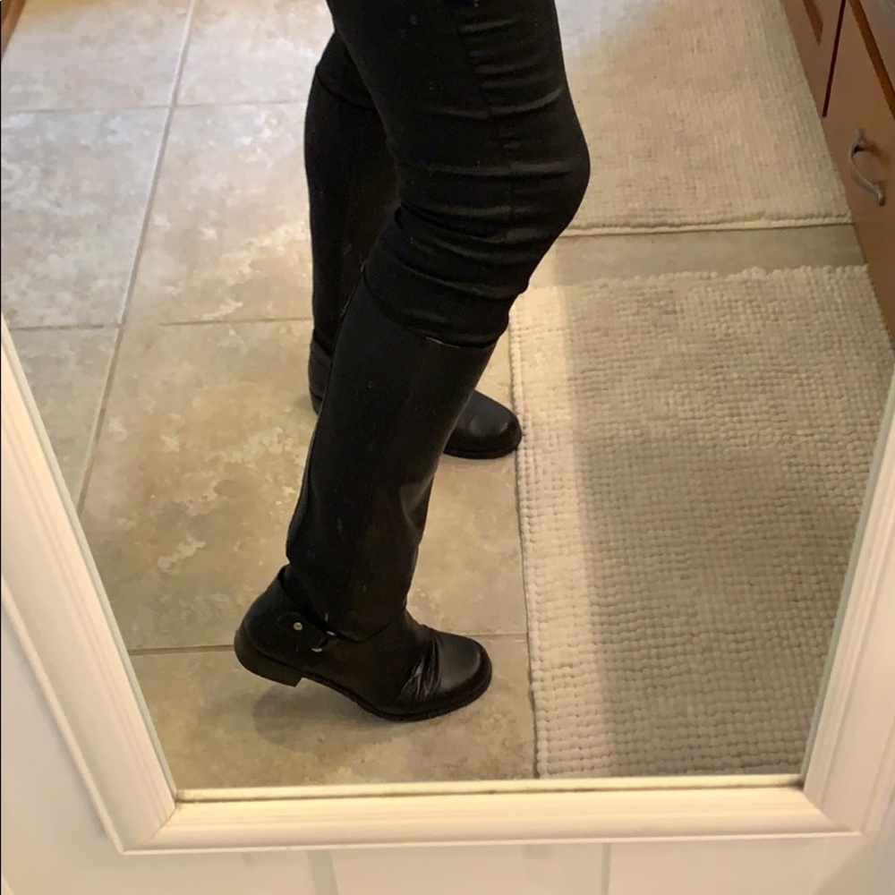 Stuart Weitzman Nero old west calf leather boots